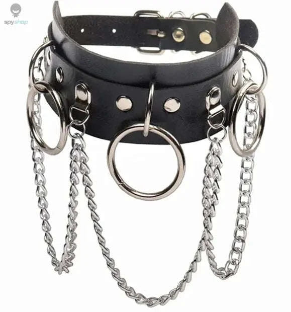 Harajuku Punk Rock Heart Spike Choker-W4704
