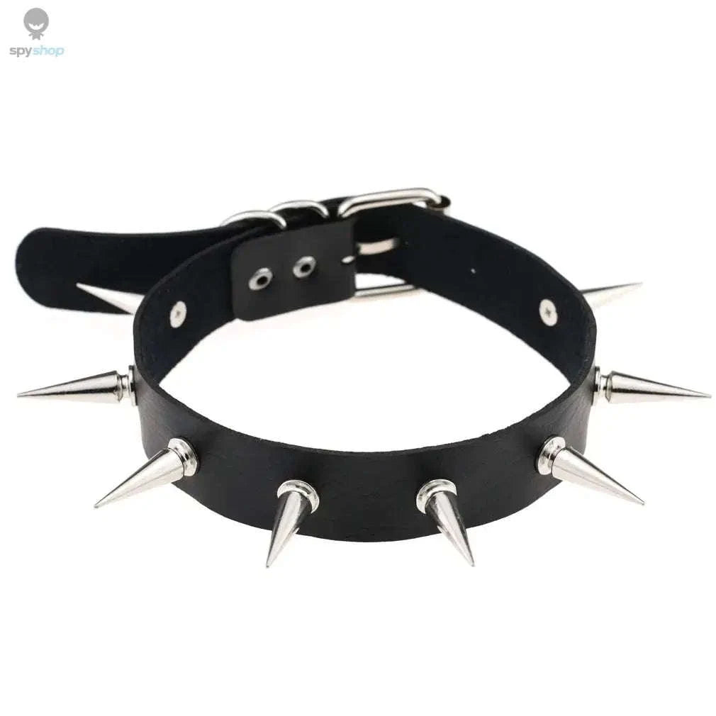 Harajuku Punk Rock Heart Spike Choker-W4704