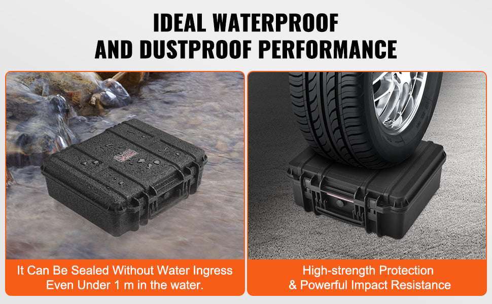 Hard Pistol Case with Pre-Cut Foam IP67 Waterproof TSA Lockable-19.3x17.1x8.3in Foam / United States