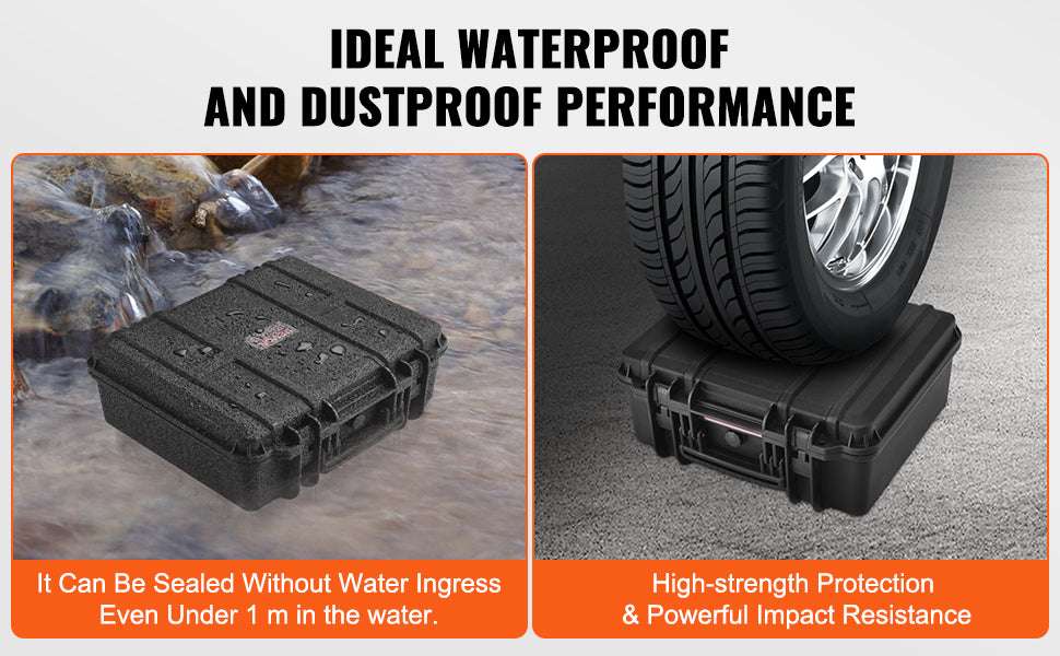Hard Pistol Case with Pre-Cut Foam IP67 Waterproof TSA Lockable-19.3x17.1x8.3in Foam / United States
