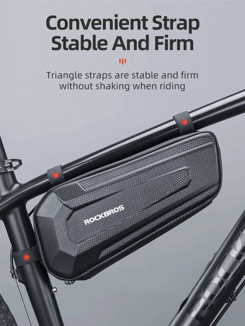 Hard Shell Bicycle Top Tube Bag 1.5L Waterproof-B67