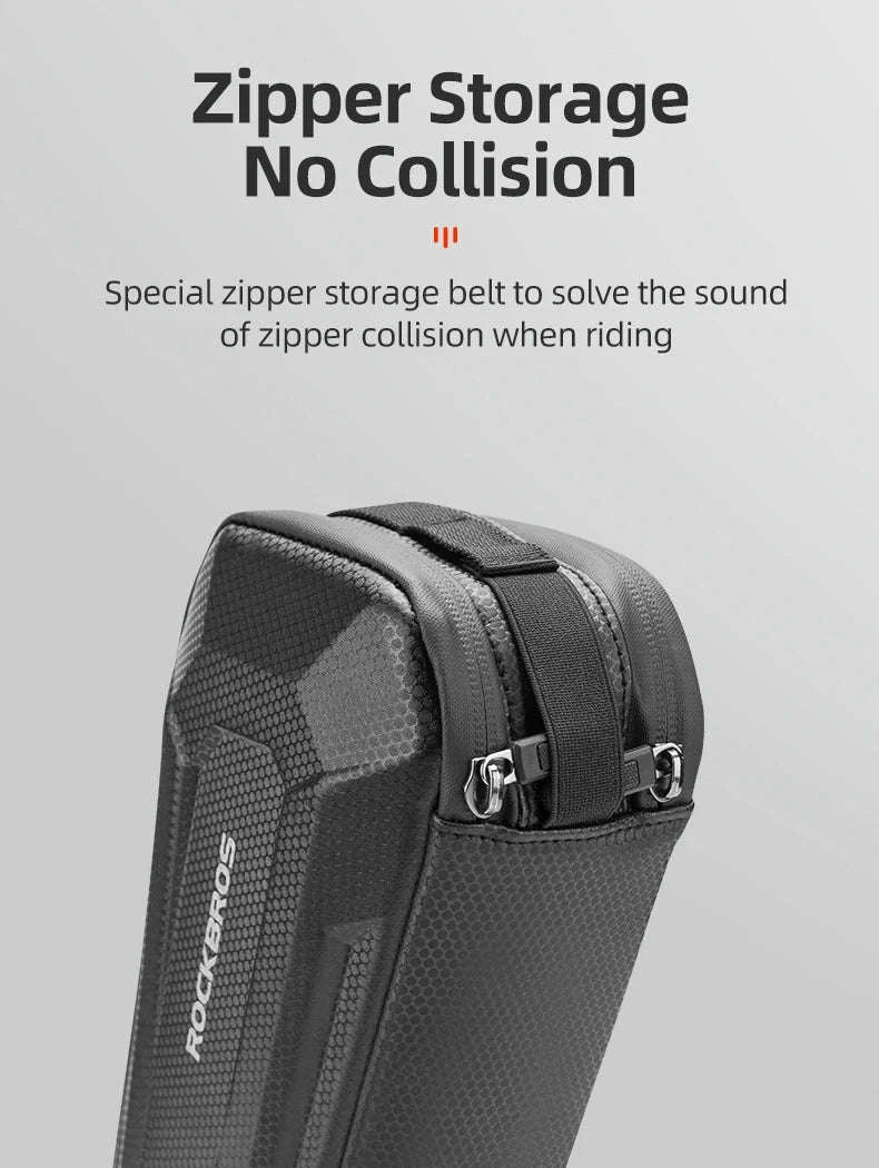 Hard Shell Bicycle Top Tube Bag 1.5L Waterproof-B67