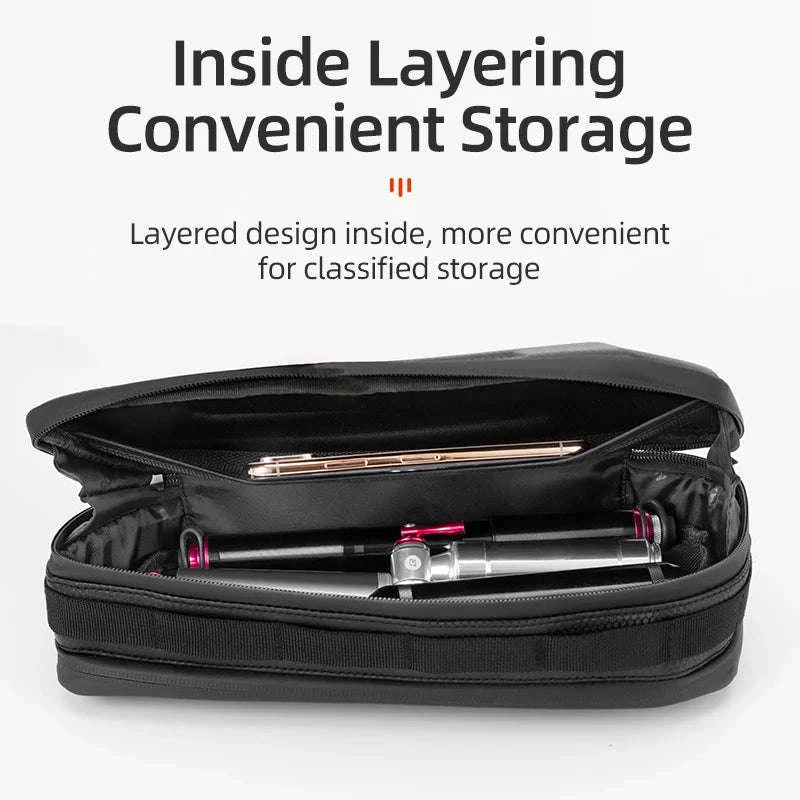 Hard Shell Bicycle Top Tube Bag 1.5L Waterproof-B67