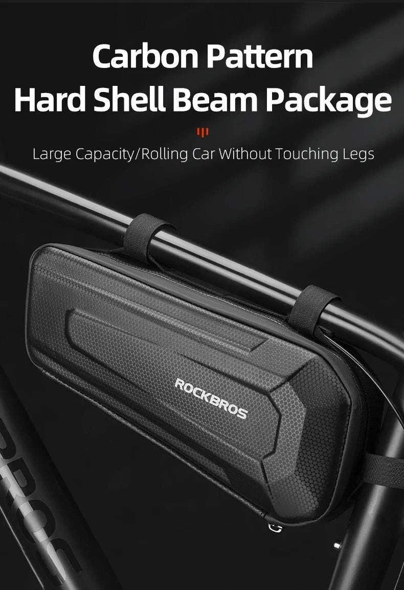 Hard Shell Bicycle Top Tube Bag 1.5L Waterproof-B67