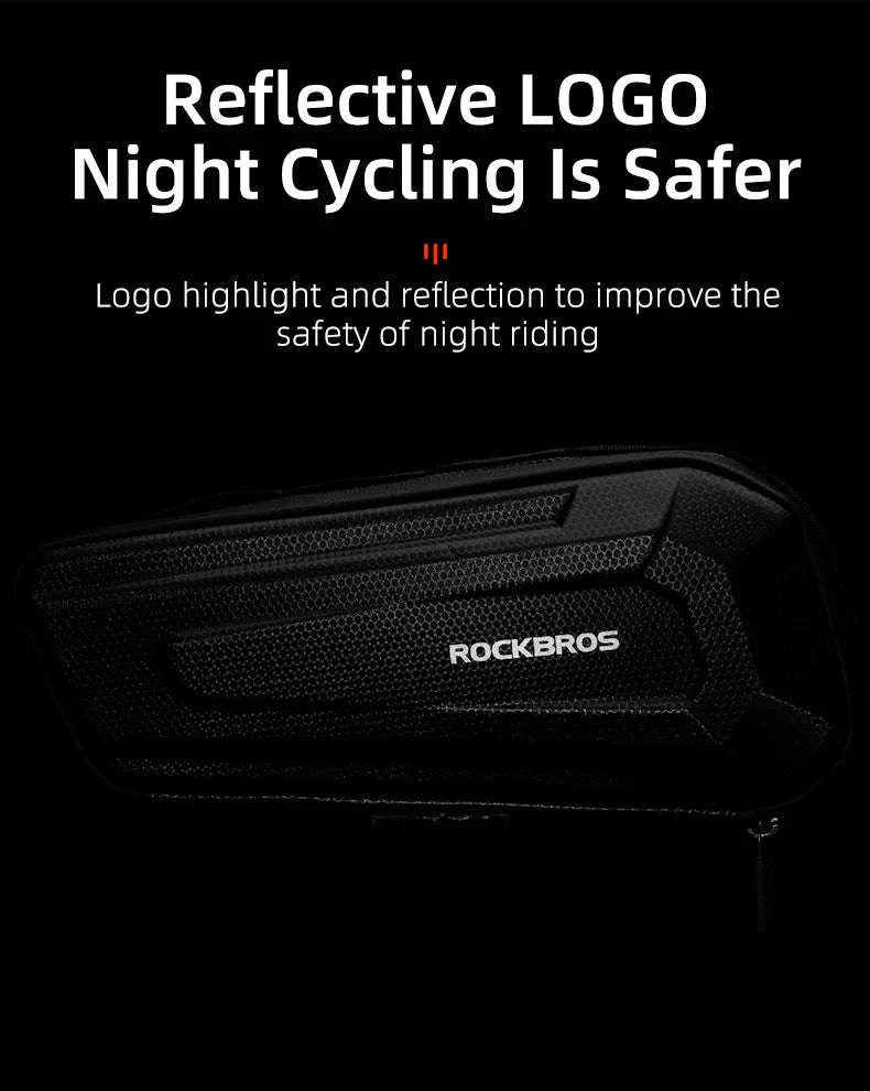 Hard Shell Bicycle Top Tube Bag 1.5L Waterproof-B67