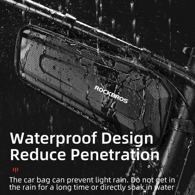 Hard Shell Bicycle Top Tube Bag 1.5L Waterproof-B67