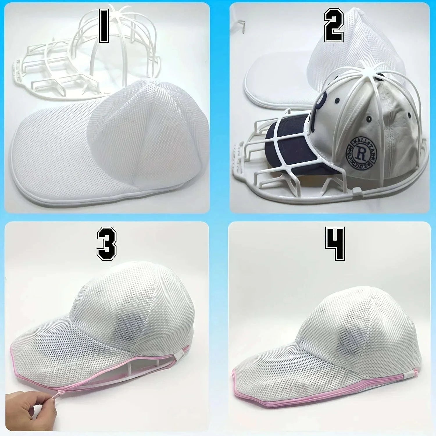 Hat Cleaner Cage for Baseball Caps-Pure hat rack