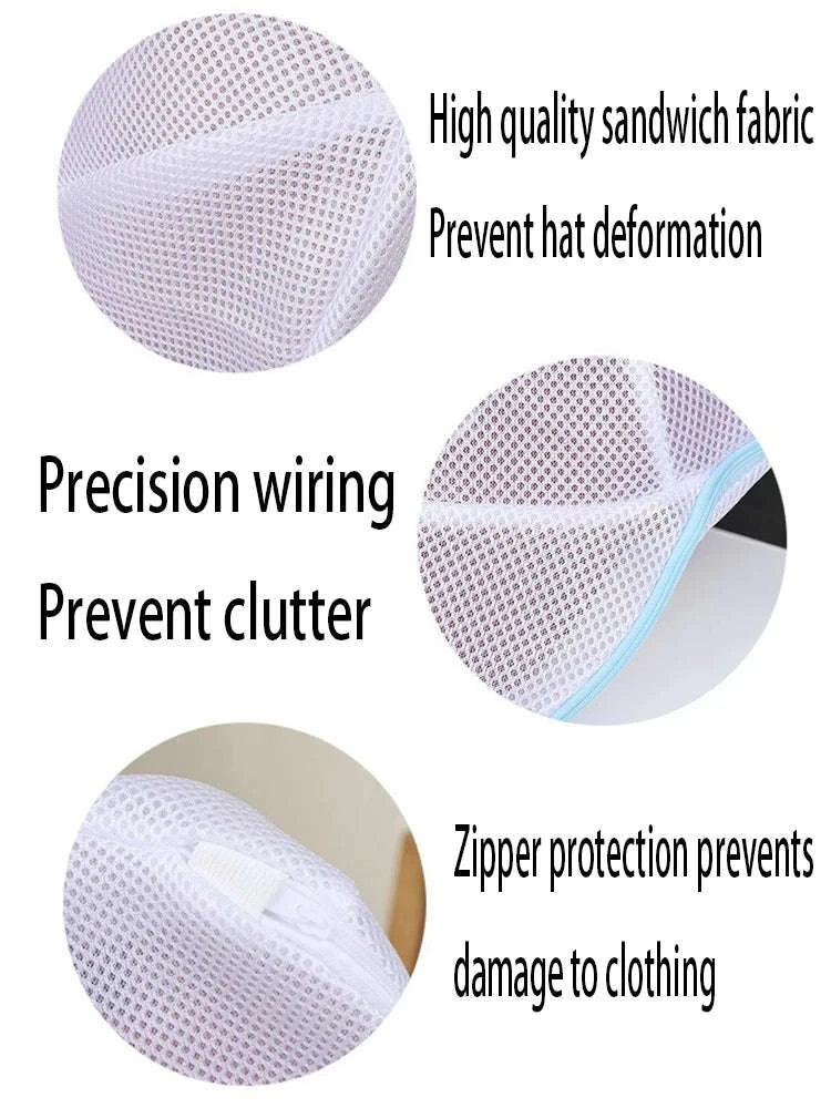 Hat Washing Frame for Shape-Safe Cleaning-2Pcs(W--B)