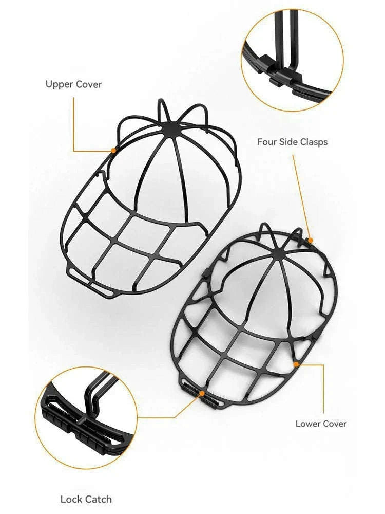 Hat Washing Frame for Shape-Safe Cleaning and Drying-2Pcs(W--B)