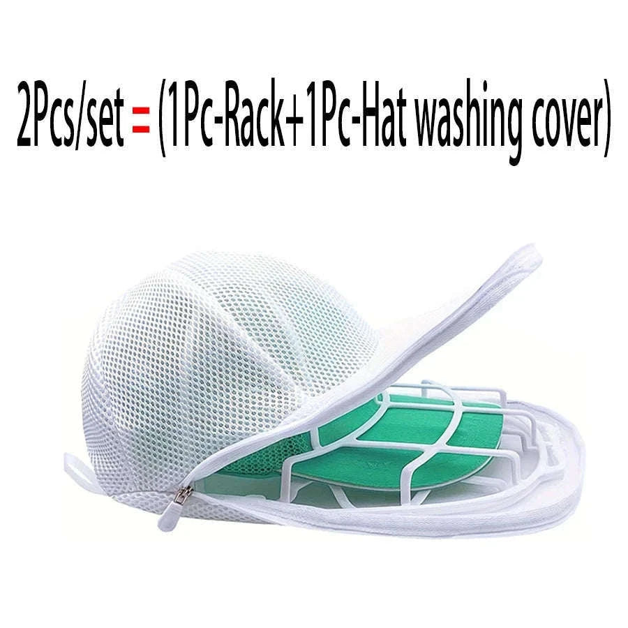 Hat Washing Frame for Shape-Safe Cleaning and Drying-2Pcs(W--B)