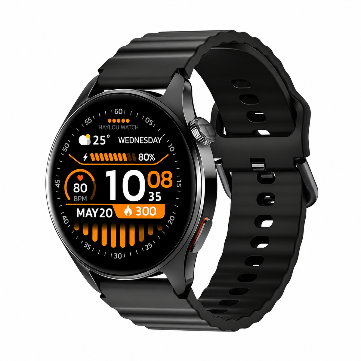 Smartwatch on white background