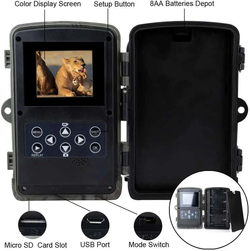 HC801A 20MP 1080P Trail Camera with Night Vision-Default Title