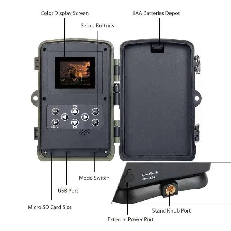 HC802A Wireless Trail Camera, 24MP Night Vision Wildlife Camera-HC-802A