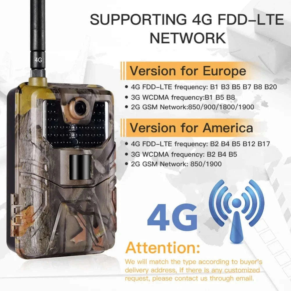 HC900PRO 4G Wireless Trail Camera with Live App and 30MP Night Vision-USA VERSION