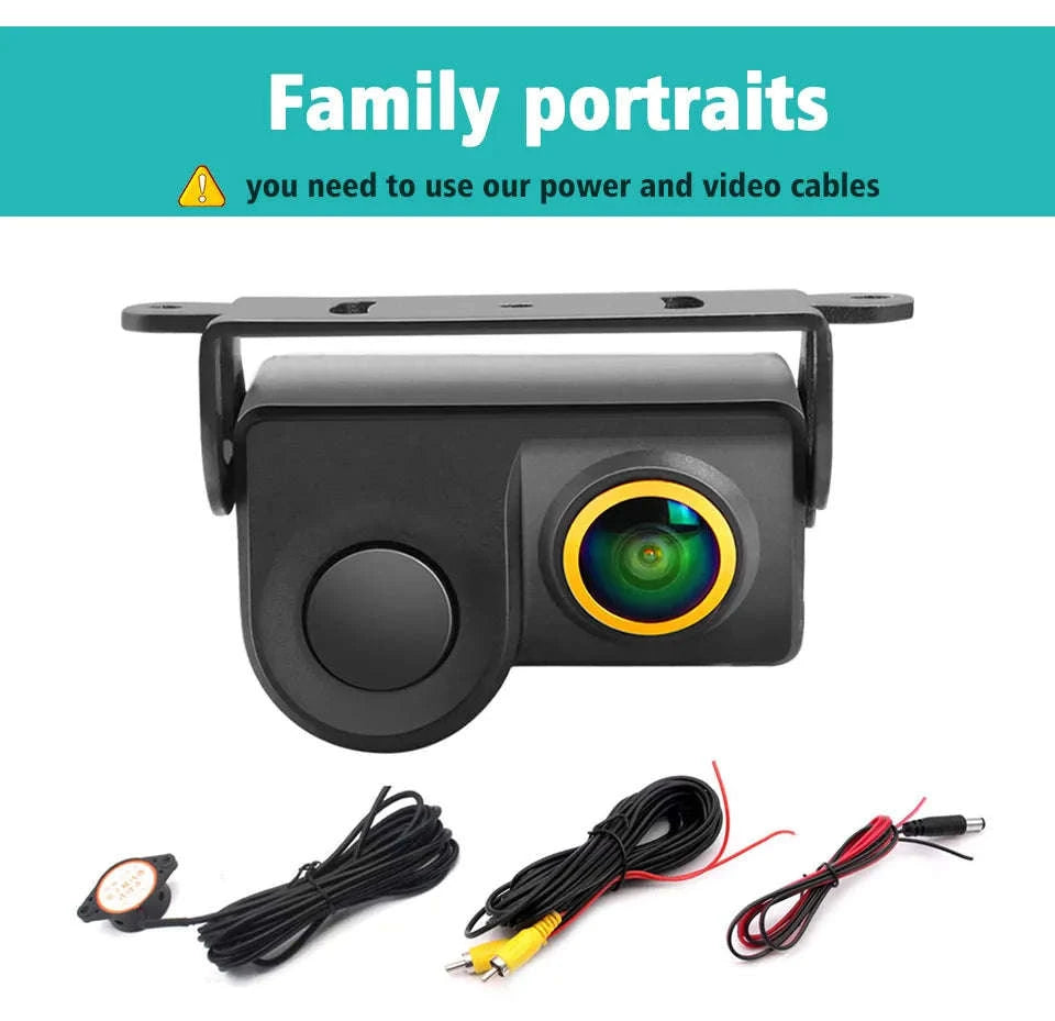 HD 1080P Car Rear View Camera with Sensor Set-Default Title
