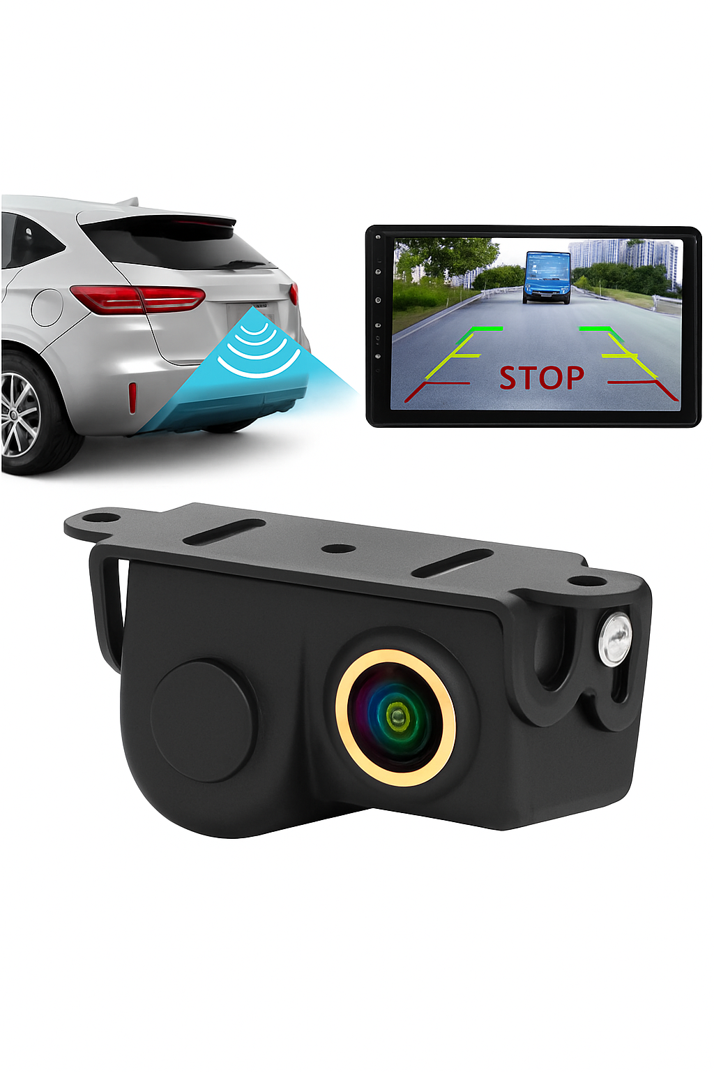 HD 1080P Car Rear View Camera with Sensor Set