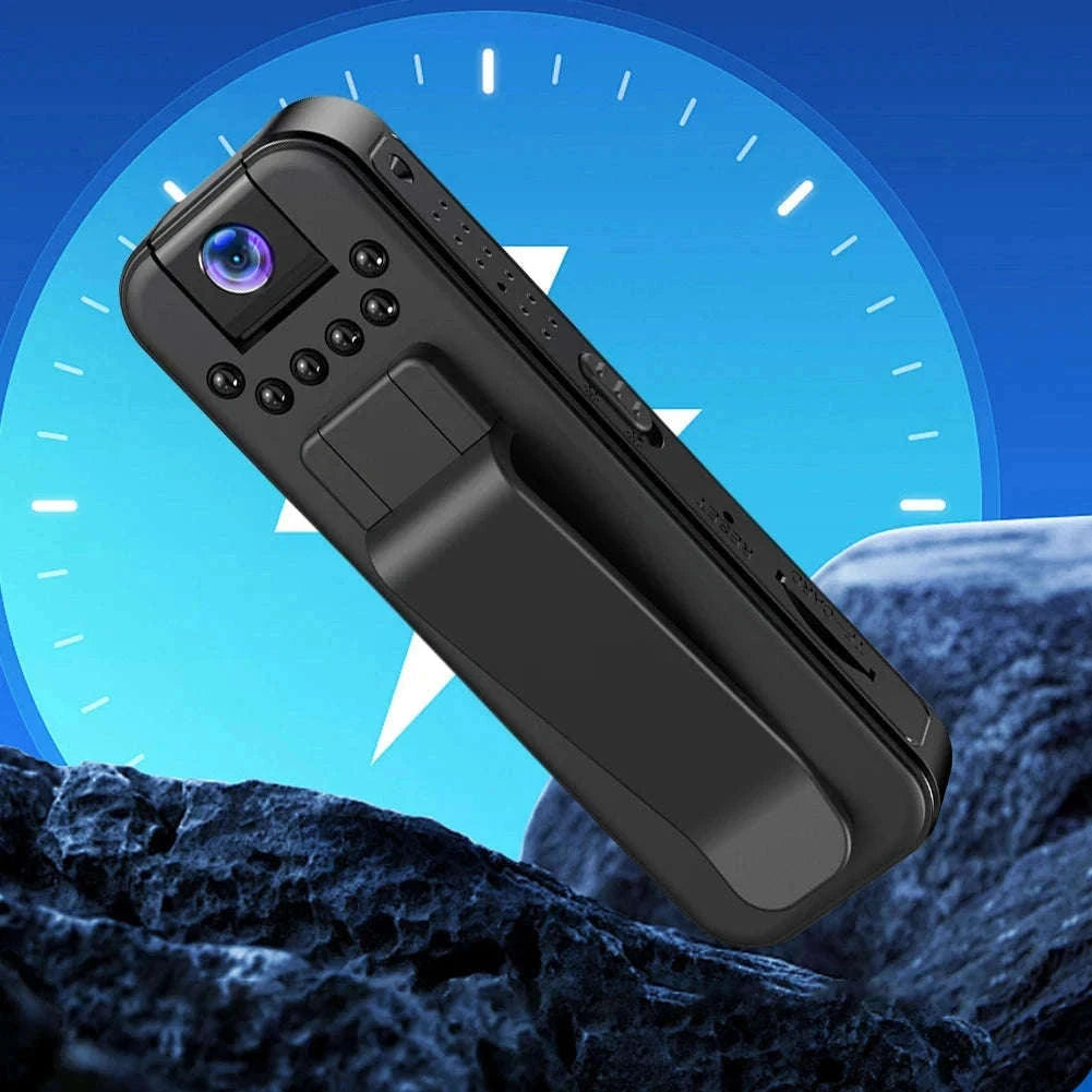 HD 1080P Mini Camera with Night Vision and Back Clip-without WiFi / United States