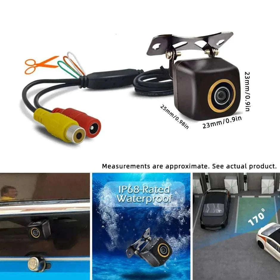 HD 1080P Rear View Backup Camera with 170° Wide Angle Night Vision-AHD1080P