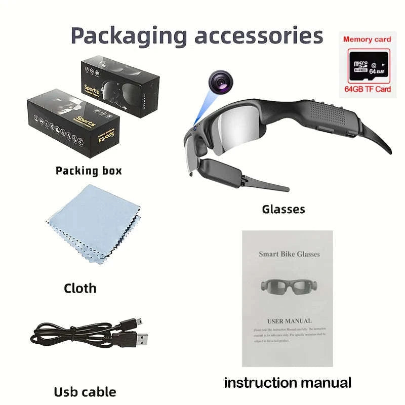 HD 1080P WiFi Camera Sunglasses-L71-WIFI-1080P-32G