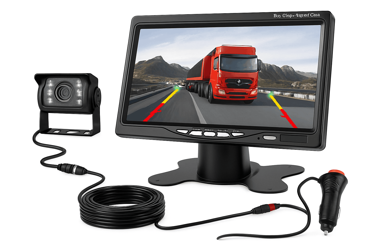 HD Backup Camera with 7" Monitor for Truck, RV & Trailer-10m 7-in monitor Kit