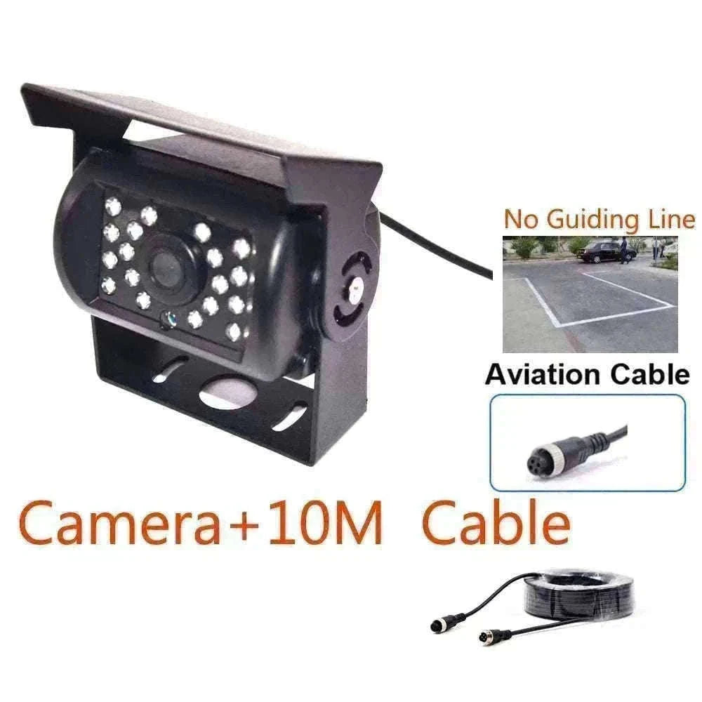 HD IR Night Vision Backup Camera for Trucks, RVs & Buses-Silver