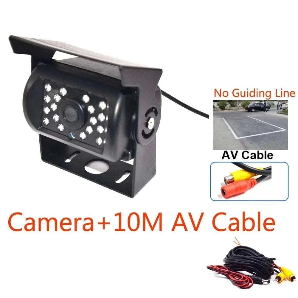 HD IR Night Vision Backup Camera for Trucks, RVs & Buses-Silver