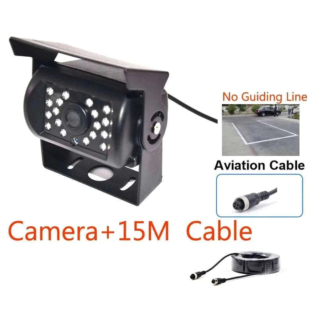 HD IR Night Vision Backup Camera for Trucks, RVs & Buses-Silver