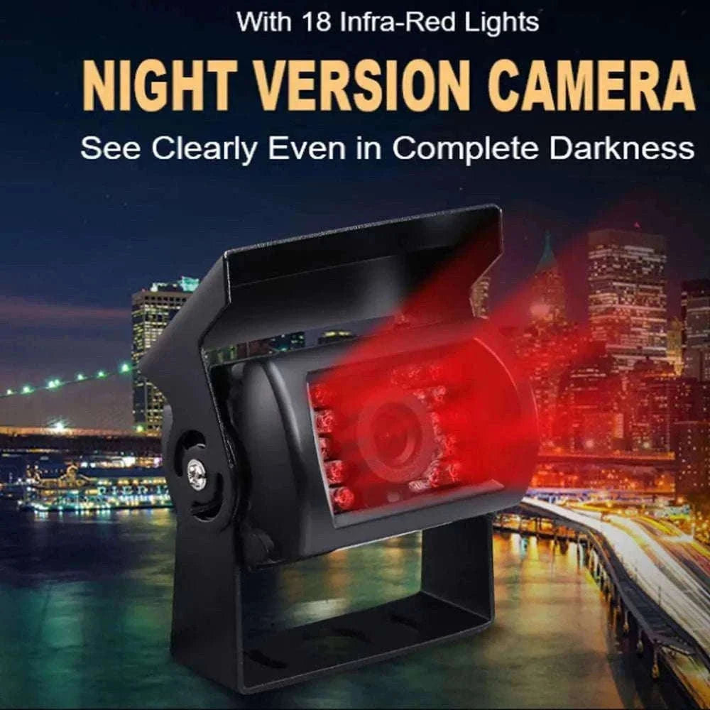 HD IR Night Vision Backup Camera for Trucks, RVs & Buses-Silver