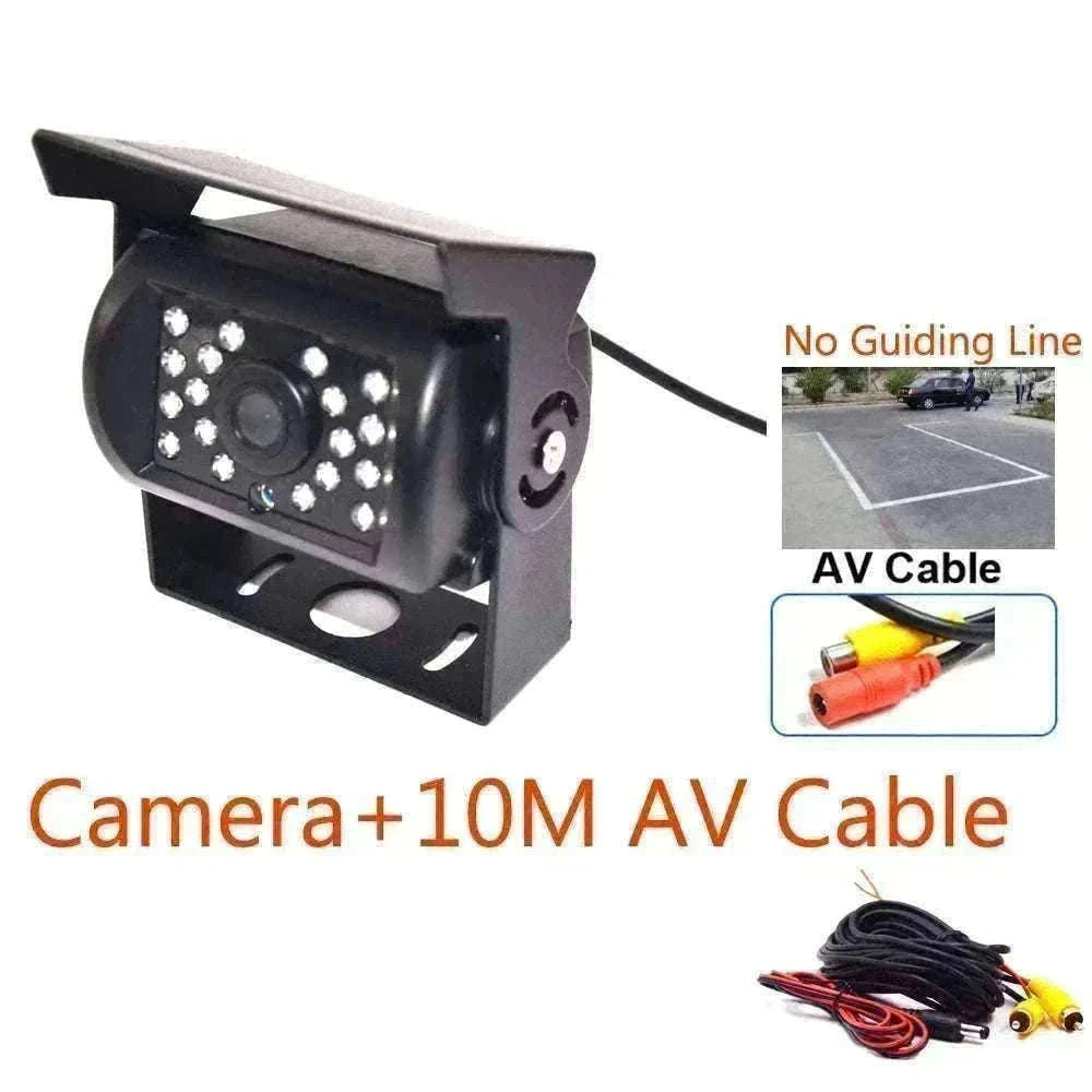 HD IR Night Vision Backup Camera for Trucks, RVs & Buses-Silver