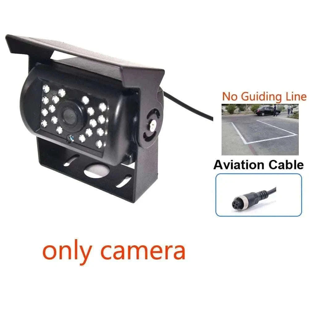 HD IR Night Vision Backup Camera for Trucks, RVs & Buses-Silver