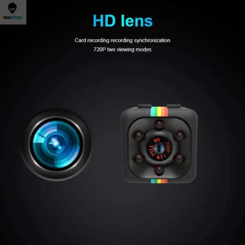 HD Mini Camera - 1080P Portable Nanny Cam for Discreet Security-Black