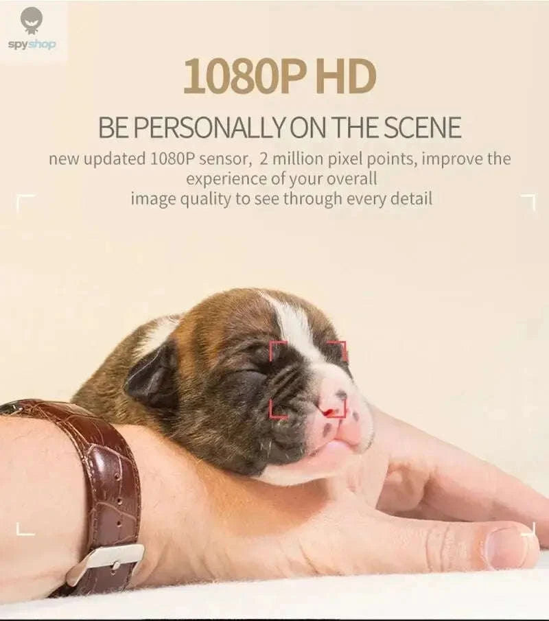 HD Mini Camera - 1080P Portable Nanny Cam for Discreet Security-Black