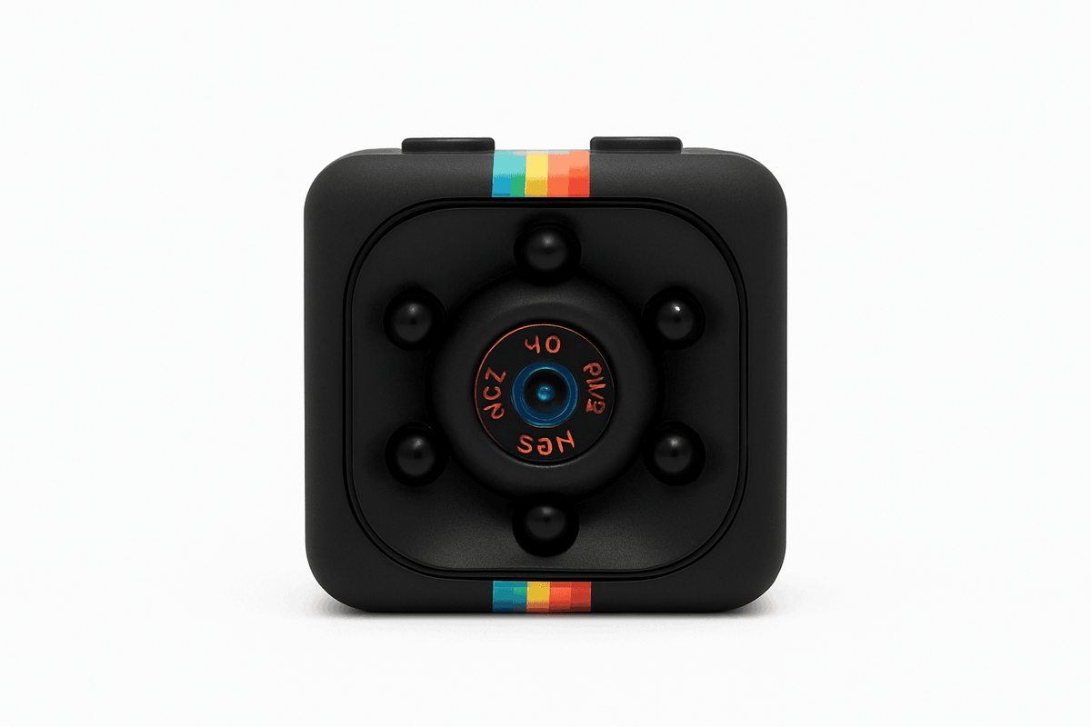 HD Mini Camera - 1080P Portable Nanny Cam for Discreet Security-Black