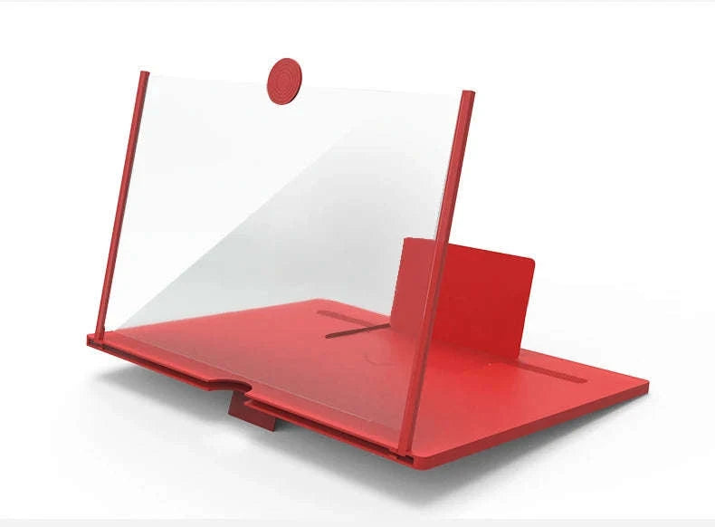 HD Mobile Phone Screen Amplifier with Stand-12 inch white