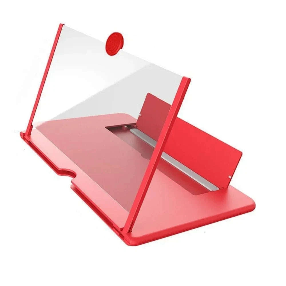 HD Mobile Phone Screen Amplifier with Stand-12 inch white