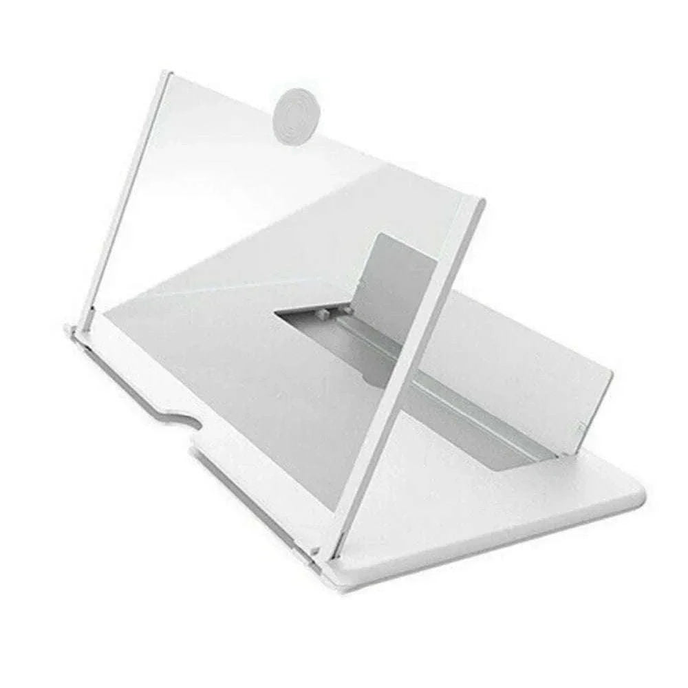 HD Phone Screen Amplifier with Stand for Larger Viewing-12 inch white