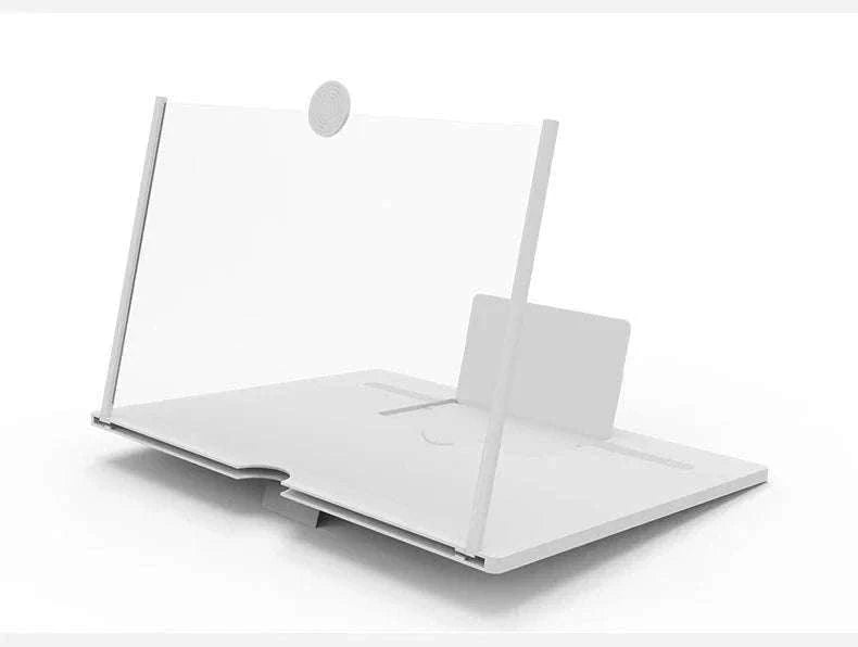 HD Phone Screen Amplifier with Stand for Larger Viewing-12 inch white