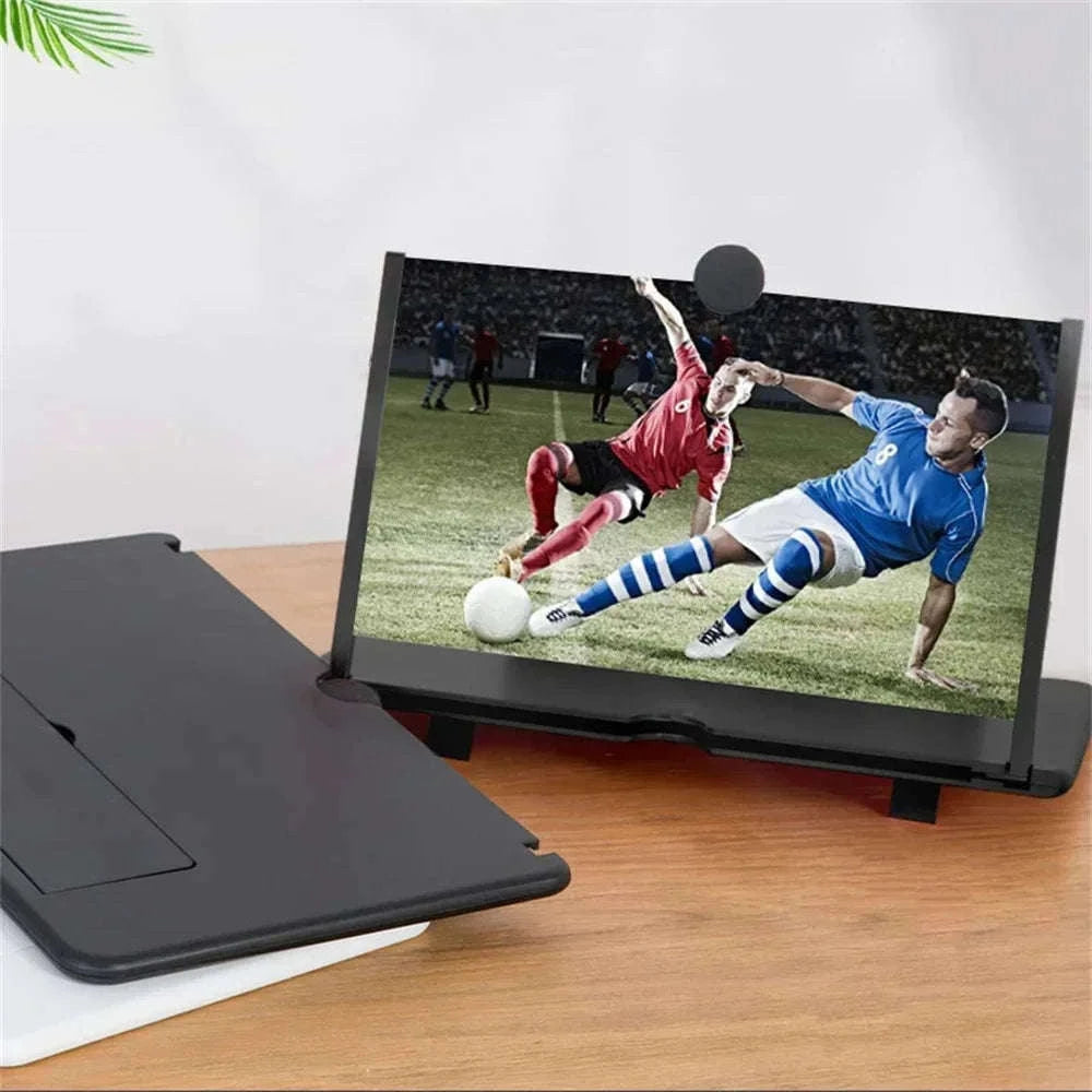 HD Phone Screen Amplifier with Stand for Larger Viewing-12 inch white