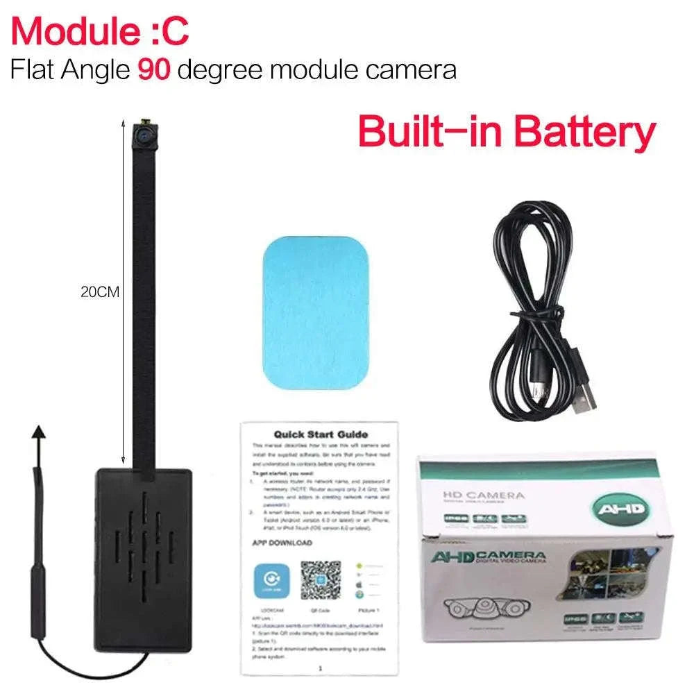 HD WiFi Mini Camera – Compact Wireless Security with 1080P Recording-Battery 120 degree / With 16GB