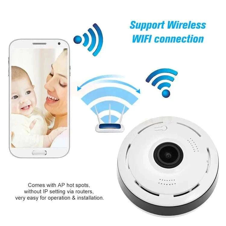 HD Wifi Panorama Camera 3MP Smart Home Security Camera-