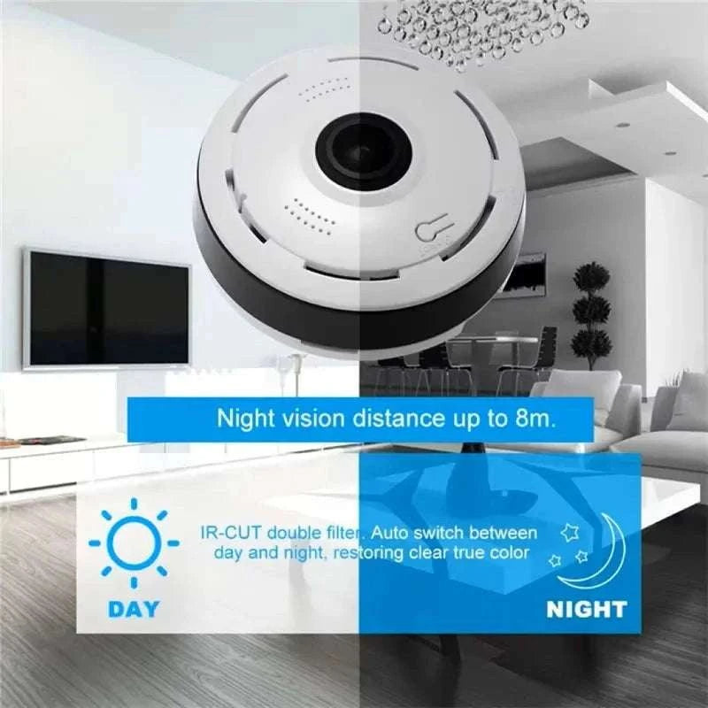 HD Wifi Panorama Camera 3MP Smart Home Security Camera-
