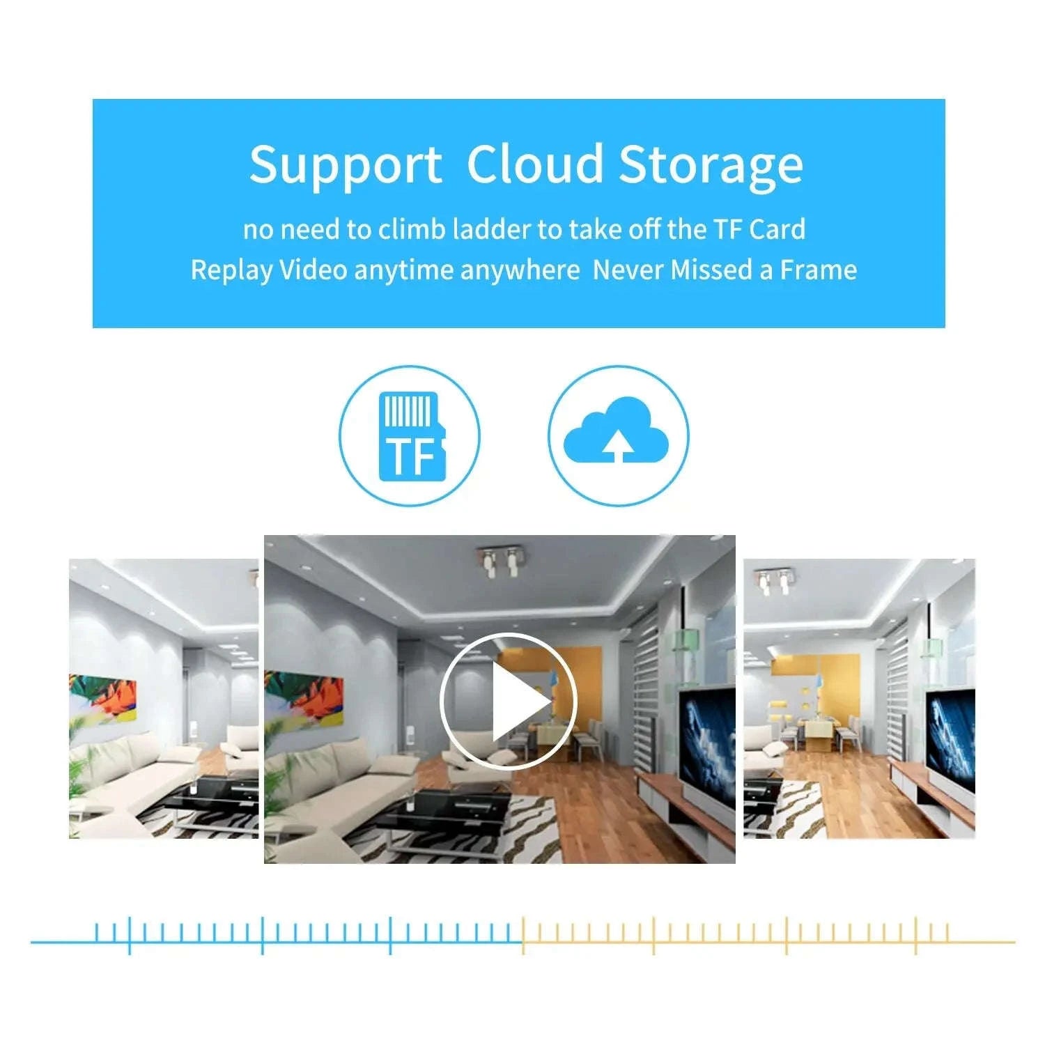 HD Wifi Panorama Camera 3MP Smart Home Security Camera-M9 / without TF card