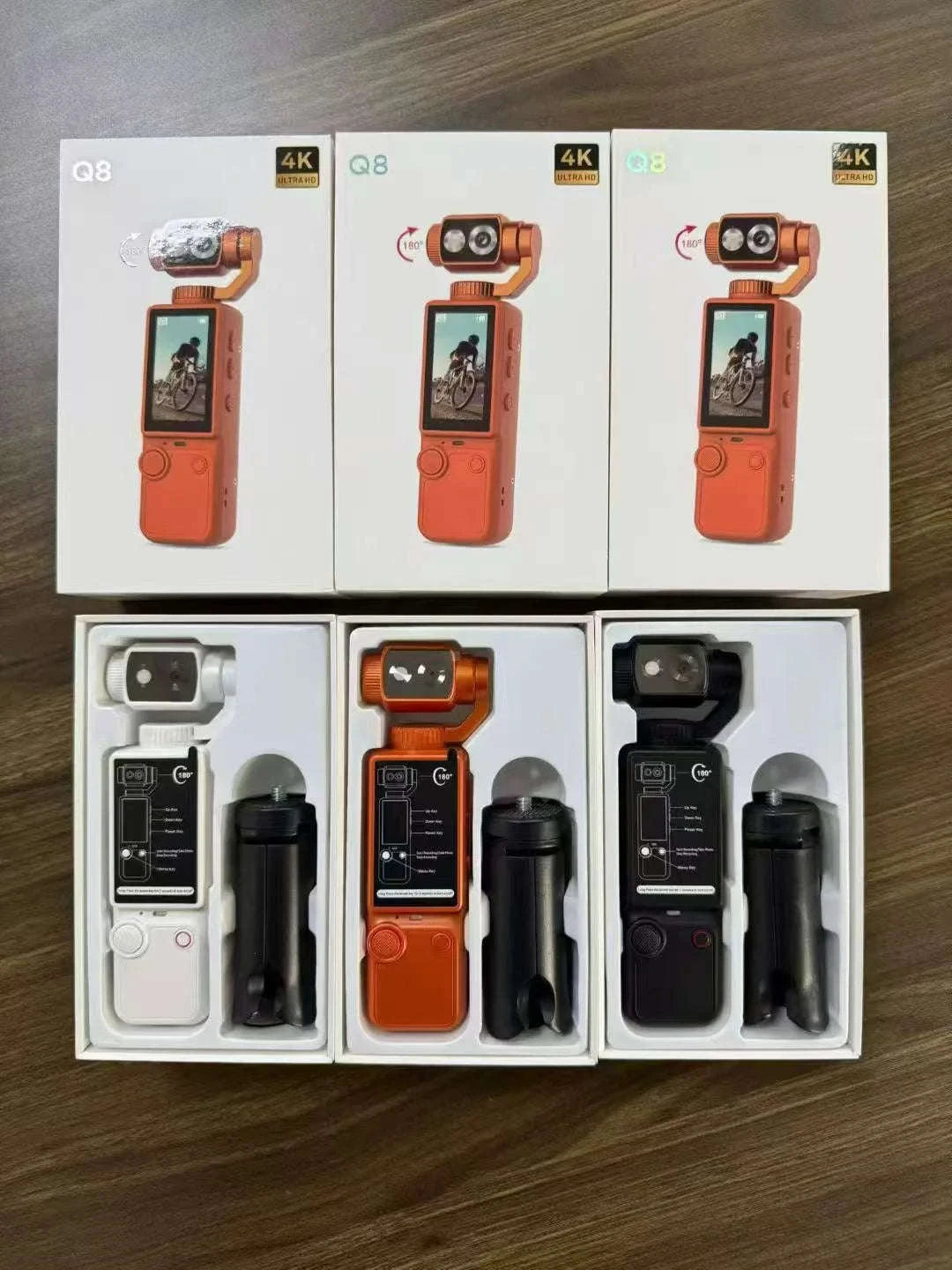 HD WiFi Wearable Camera with Fill Light-orange