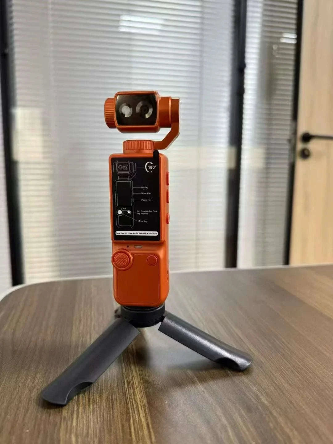 HD WiFi Wearable Camera with Fill Light-orange