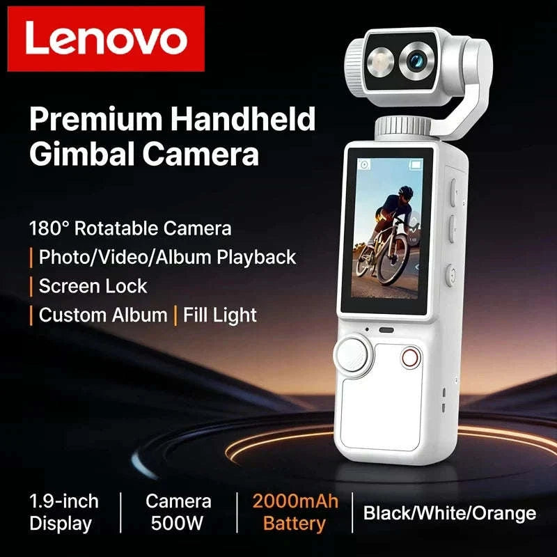 HD WiFi Wearable Camera with Fill Light-orange