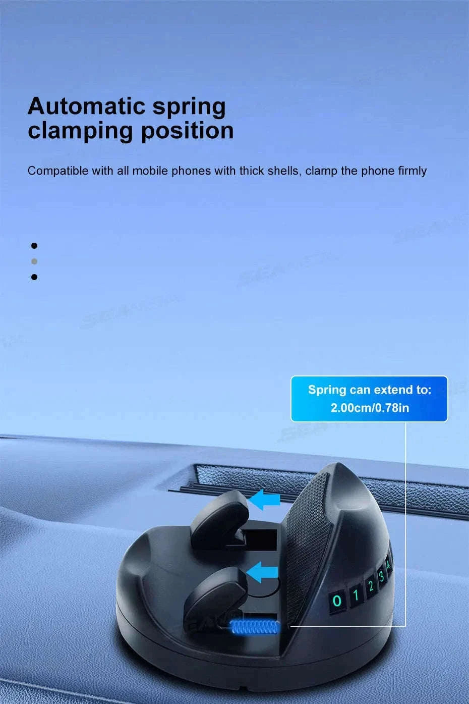 Head-up Car Phone Mount with 360° Rotation-1 pc
