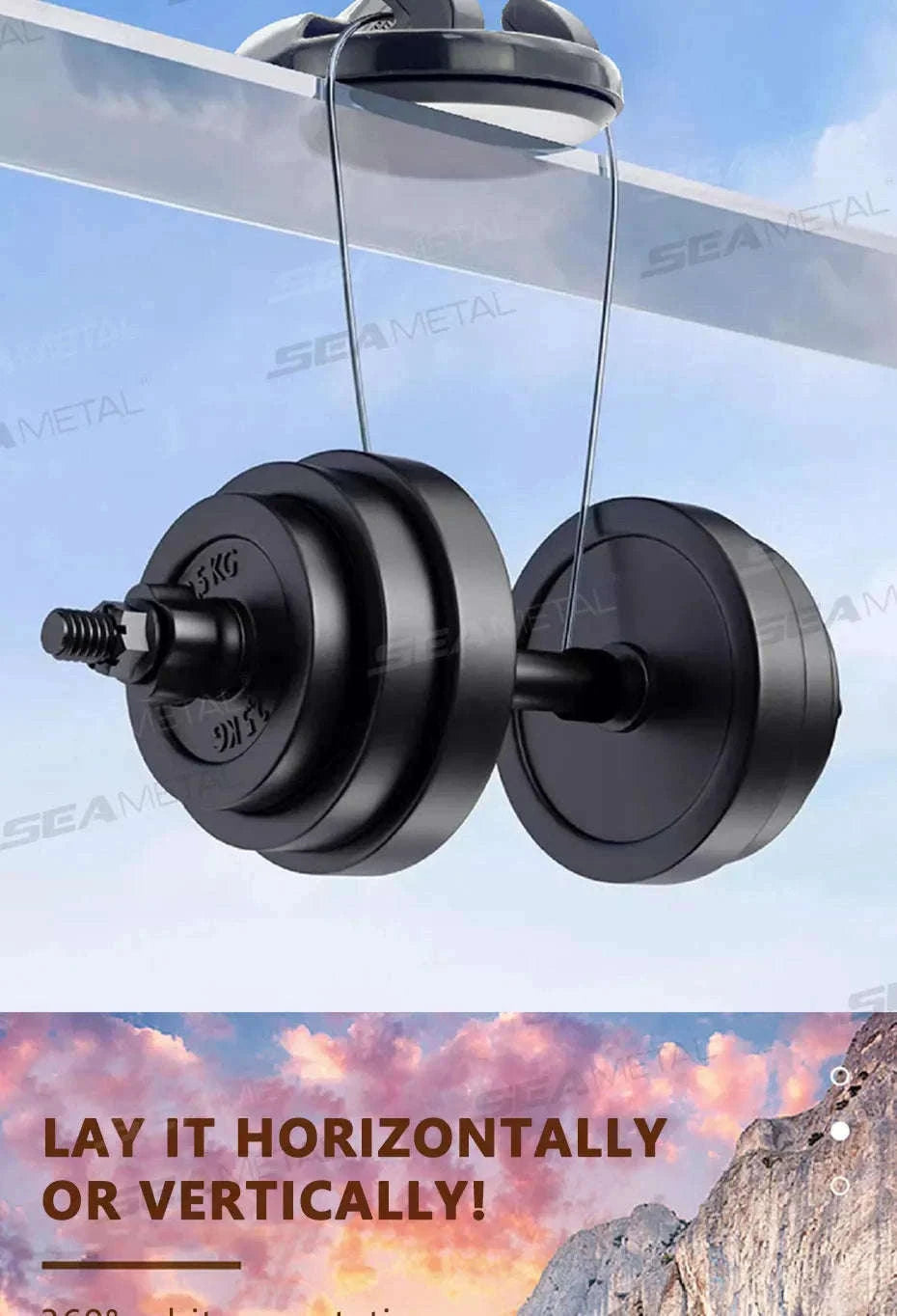 Head-Up Phone Mount for Car Dashboard-Black