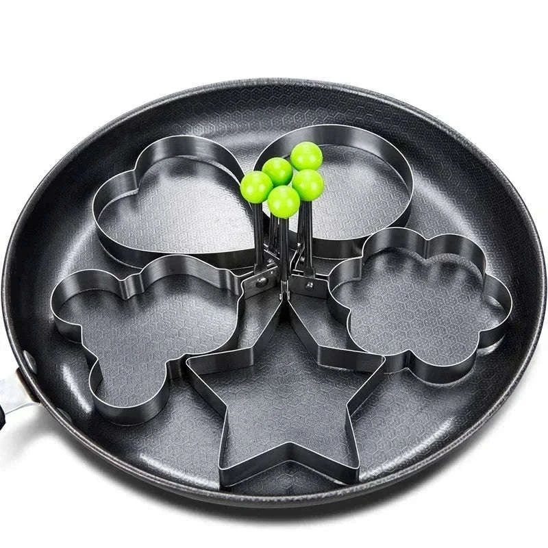 Heart-Shaped Stainless Steel Egg and Pancake Mold-Style 2