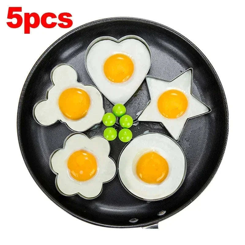 Heart-Shaped Stainless Steel Egg and Pancake Mold-Style 2