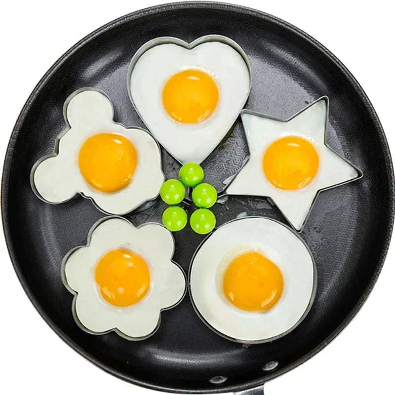 Heart-Shaped Stainless Steel Egg & Pancake Mold-Style 2